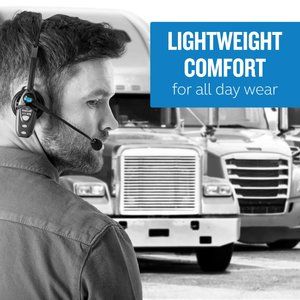 B250-XTS Wireless Bluetooth Noise Cancelling Headset, 20hrs battery